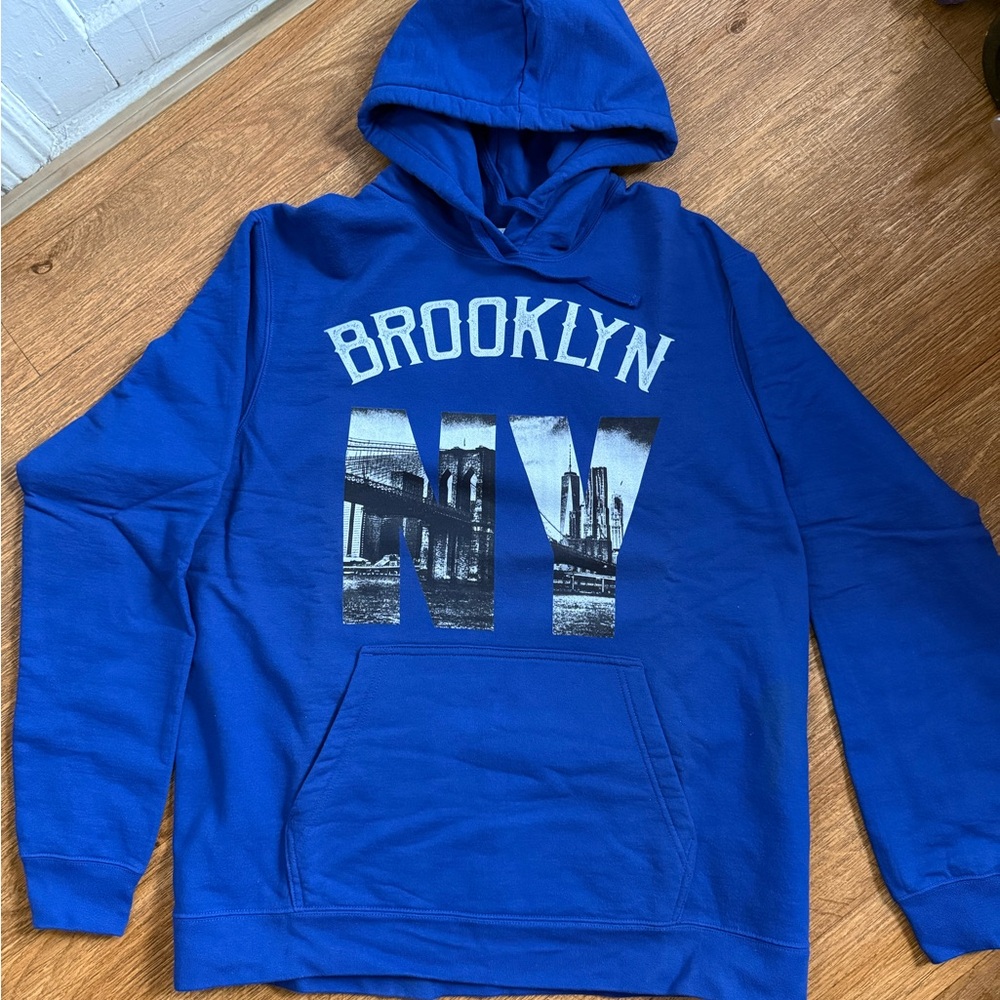 Blue Brooklyn NY Hoodie